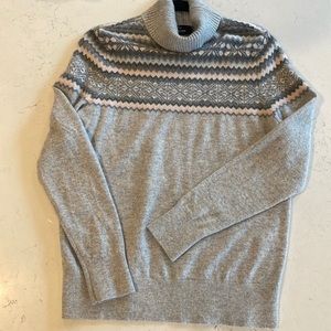 Lands End 100% Cashmere Turtle Neck Sweater